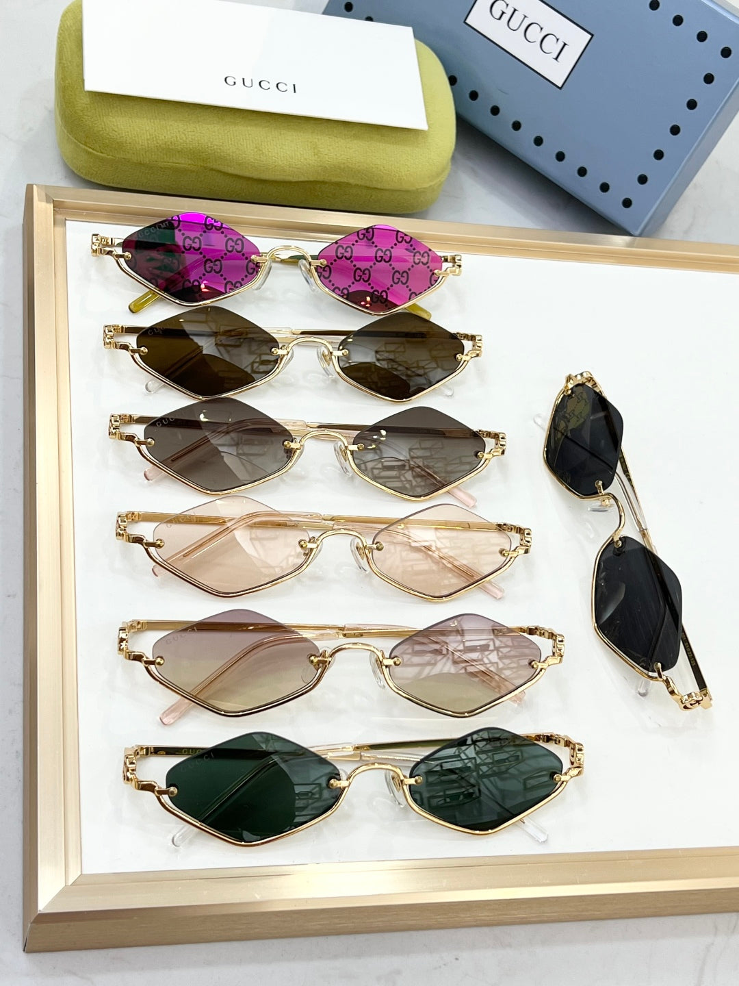 GUCC* MODEL：GG1604S SUN GLASS IN STOCK